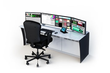 Impulse Dual sit Stand desk consoles