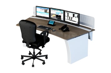 Impulse Dual sit Stand desk consoles